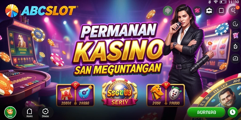 Tampilan gameplay ABCSLOT yang seru dan penuh warna.