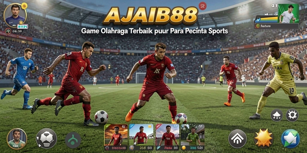 Screenshot utama AJAIB88 menampilkan gameplay olahraga yang seru.