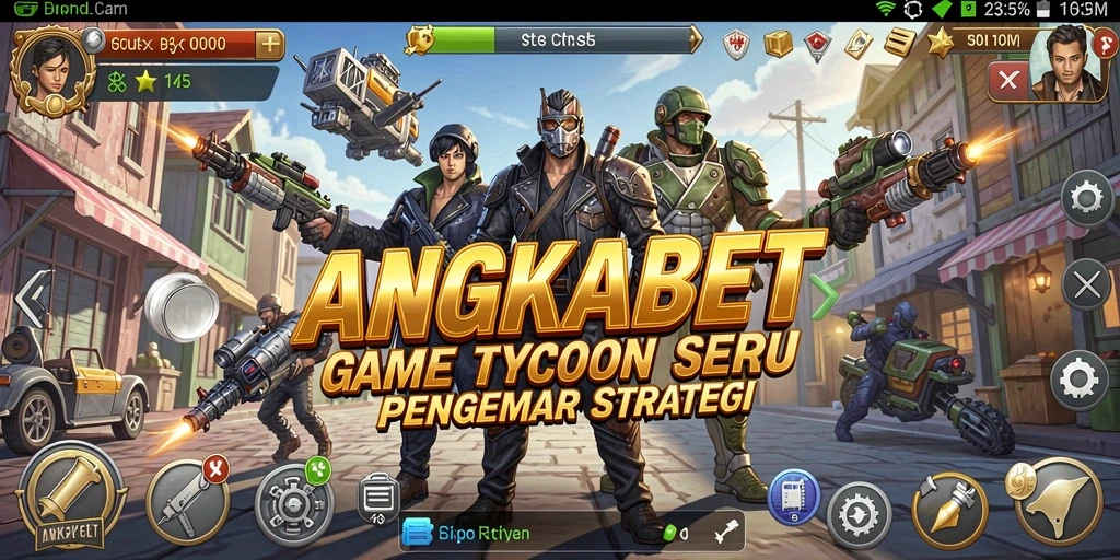 Screenshot gameplay <strong>ANGKABET</strong> menampilkan kemampuan manajemen bisnis yang mendebarkan.