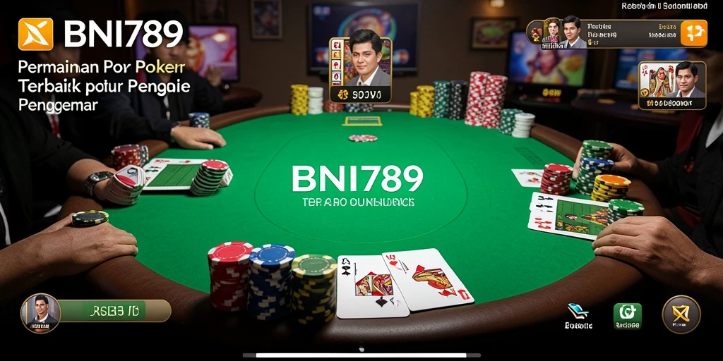 Screenshot gameplay BNI789 menampilkan tabel poker yang seru.