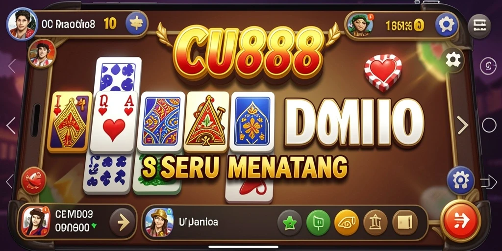 Screenshot gameplay CU888 yang menampilkan aksi seru dalam permainan Domino.