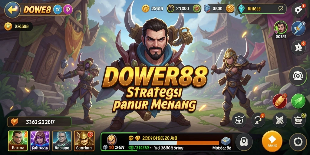 Screenshot DOWER88 menampilkan momen pertempuran strategi yang mendebarkan.