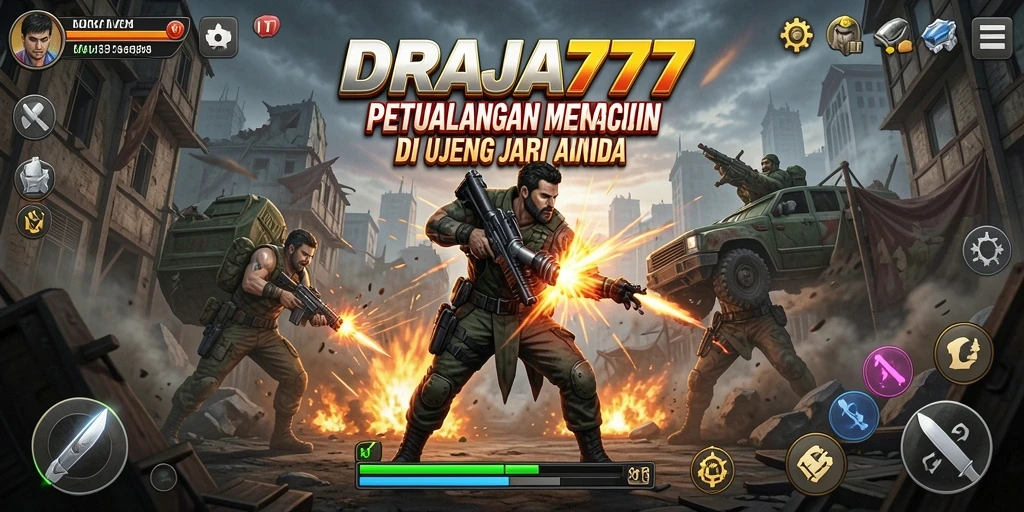 Tampilan gameplay DRAJA777 yang penuh aksi dan seru.
