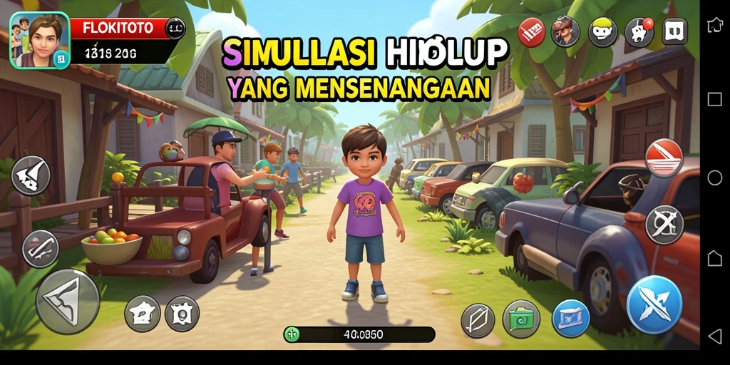 Gameplay FLOKITOTO penuh dengan kreativitas dan interaksi sosial.