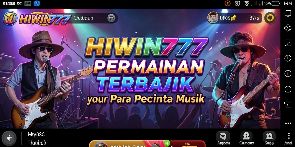 Tampilan gameplay HIWIN777 yang seru dan interaktif dalam musik.