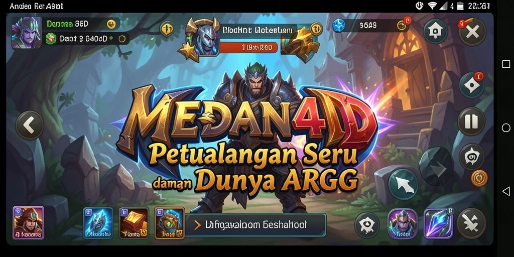 Tangkapan layar penuh aksi dari gameplay ARPG MEDAN4D.