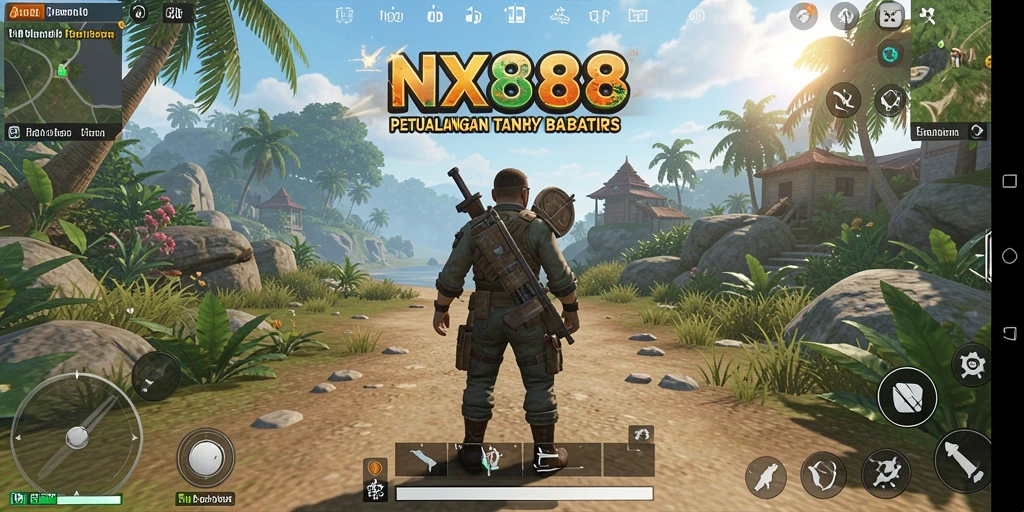 Tampilan gameplay NX888 yang mendebarkan dalam dunia terbuka.