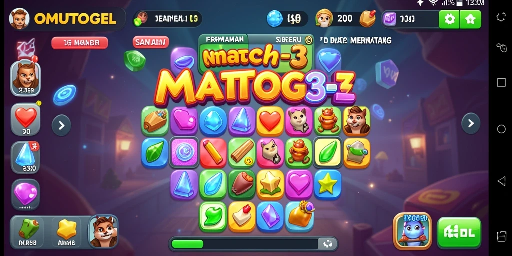 Tampilan menarik dari gameplay OMUTOGEL yang penuh warna.