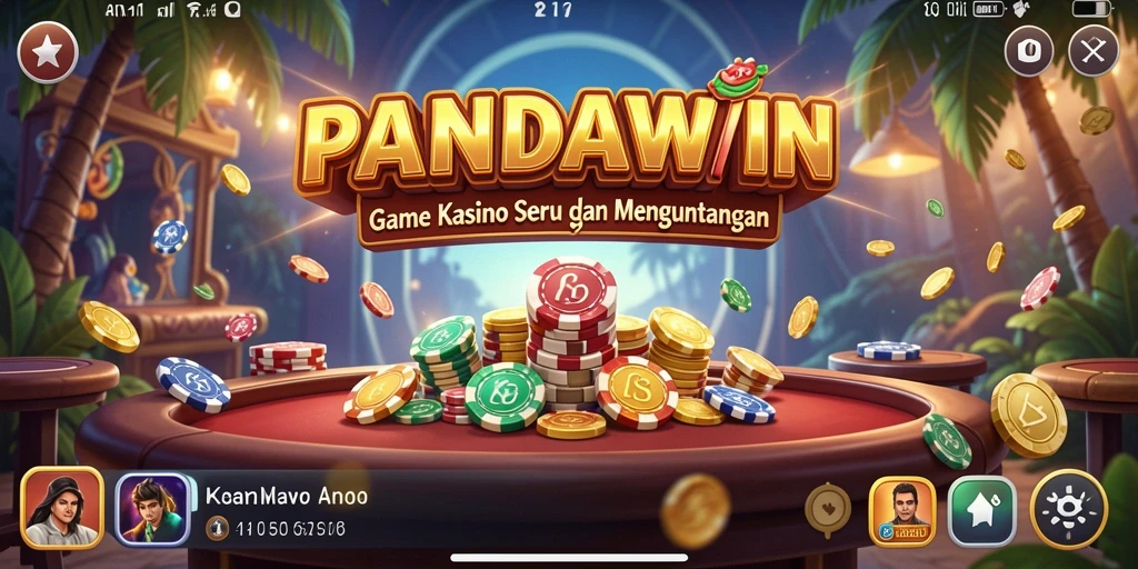 Screenshot gameplay PANDAWIN menampilkan keseruan permainan Kasino.