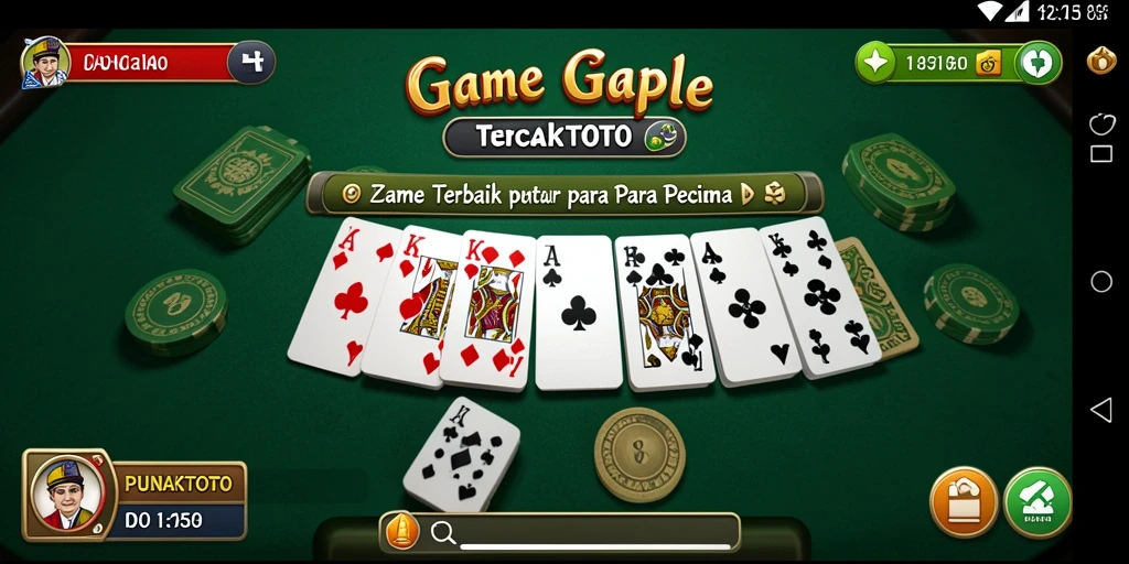 Tampilan gameplay Gaple yang seru dan menarik di PUNCAKTOTO.