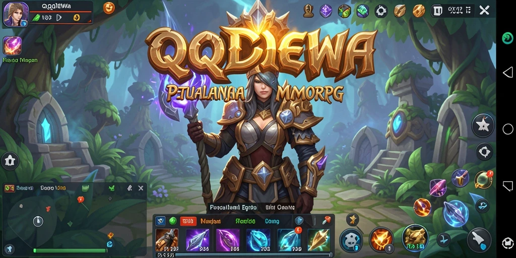 Tampilan gameplay intens dari QQDEWA dalam aksi MMORPG.