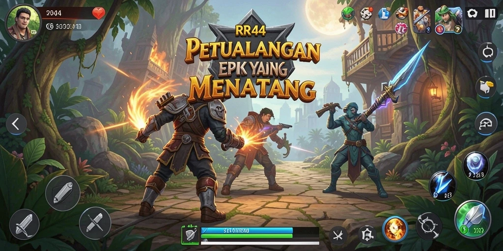 Tangkapan layar gameplay seru RR44 menunjukkan aksi petualangan yang mendebarkan.