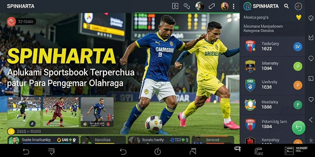 Tangkapan layar SPINHARTA menampilkan antarmuka taruhan yang menarik.